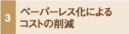 ペーパーレス化によるコストの削減