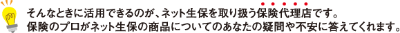 ネット生保を取り扱う保険代理店
